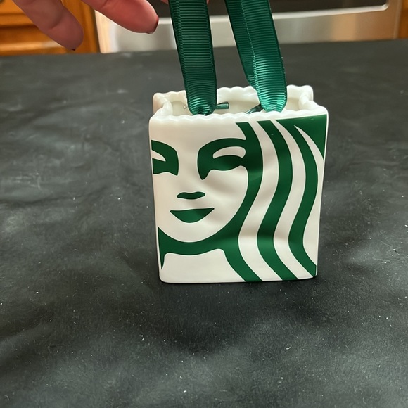 NWT Starbucks Green and White Ceramic Gift Card Holder. - Picture 3 of 5